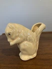 McCoy ? Shawnee ? Yellow Pottery Squirrel Planter Vase Figurine Vintage