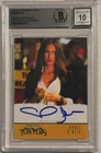 Megan Fox Signed Ninja Turtles April Custom Trading Card Beckett Witness AUTO 10
