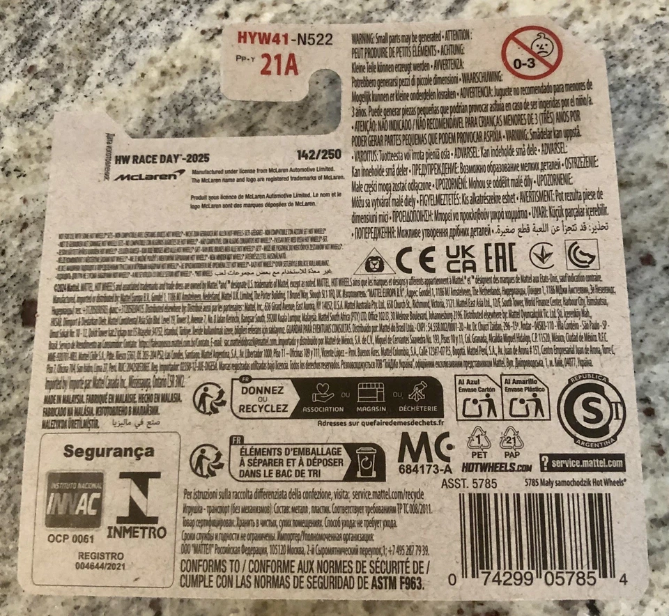 Hot Wheels McLAREN W1 ARANCIONE 2025 1:64 - Immagine 2 di 2