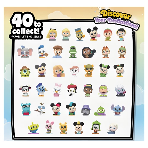 Disney Doorables Let's Go Series 1 Mystery Luggage Pack 27oc Counter Display - Image 3 of 3