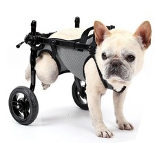 Lightweight Adjustable Pet Wheelchair Back Legs Cart for Cats Dogs Size M