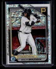 2024 Bowman Draft #BDC-124 Bralyn Brazoban Chrome Sparkles Refractor SN