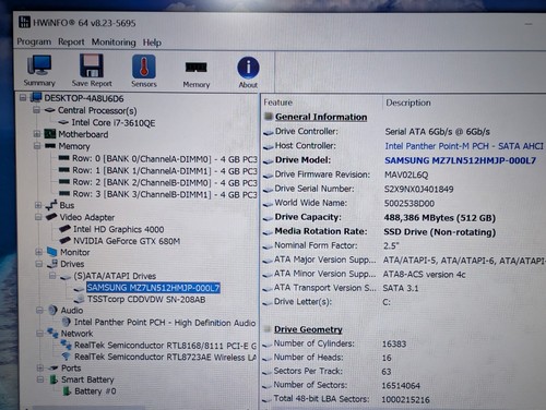 WOW! Portátil para juegos SAGER P15XEMX i7 NVIDIA GTX 680M 15.6" 16GB RAM 512GB SSD FHD - Imagen 21 de 21