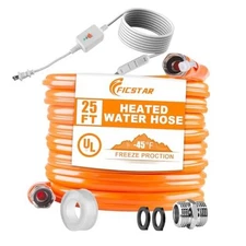 Heated Water Hose for RV, Heated Drinking Water Hose Antifreeze to -45°F, 25FT