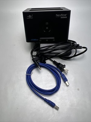 Vantec Black NexStar USB 3.0 & eSATA Dual Bay Hard Drive Dock NST-D400SU3-BK