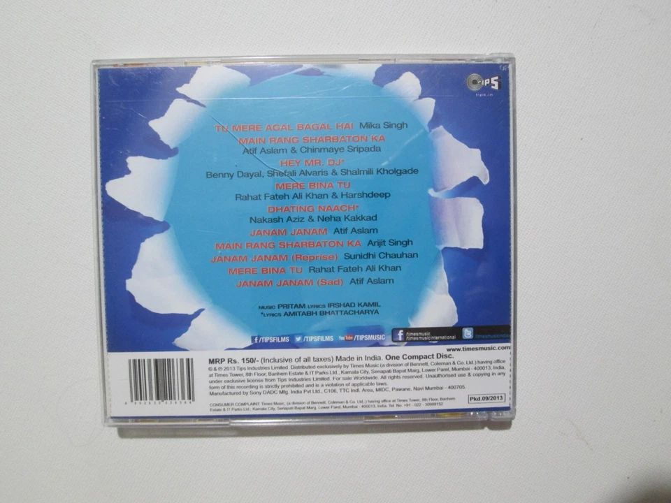 Phata Poster Nikhla Hero Music CD Bollywood Soundtrack Excellent — 第 2/4 张图片