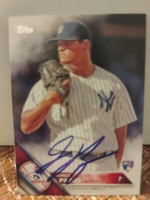 James Pazos Autographed 2016 Topps Signed Baseball Card #365 New York Yankees 