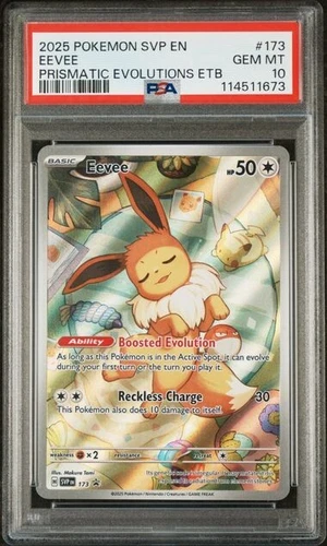 Eevee SVP 173 PSA 10 - Prismatic Evolutions ETB Black Star Promo Pokemon Card