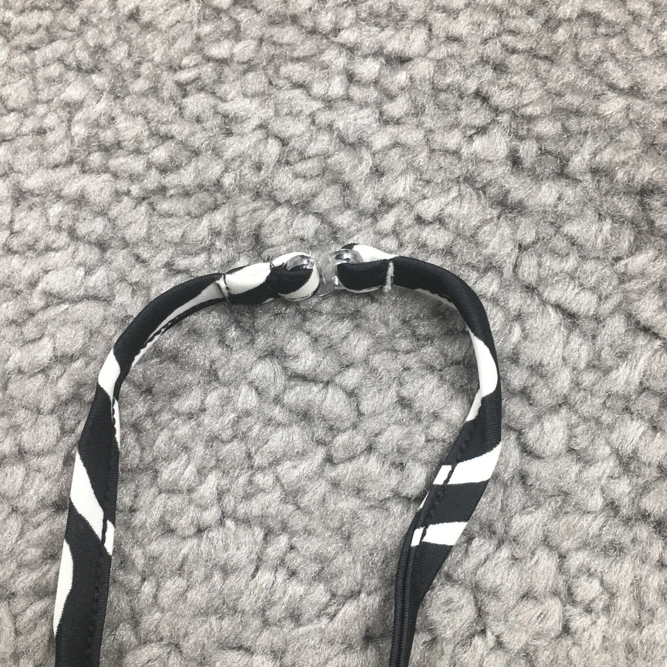 Sun Streak Newport News женщин бикини купальник Sz 8 черный зебра с бретелью через шею новый с Ярлыками - Изображение 4 из 4