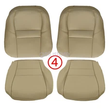 For 2007-2011 Honda CRV Driver & Passenger Bottom & Top Leather Seat Cover Tan