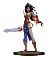 Ame-comi Heroine Series Wonder Woman Re-paint Statue Figure Dc Direct on sale Ame-comi Heroine Series Wonder Woman Re-paint Statue Figure Dc Direct on sale
