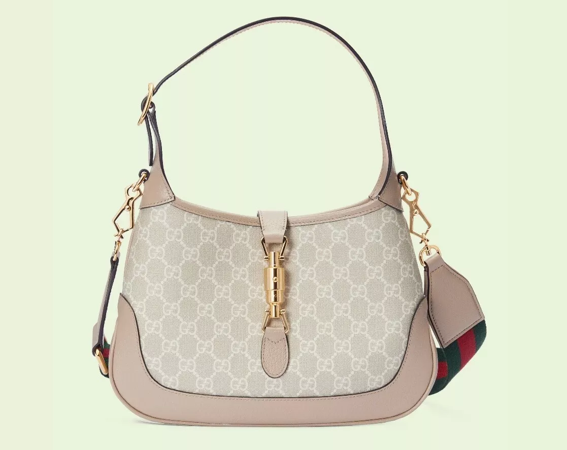 Shop GUCCI Jackie 1961 medium shoulder bag (758684FACIP8747) by RIVIERA