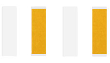 Walker Brown Liner Cloth Straight 1" Strips Hairpiece Poly Wigs System -72 Piece