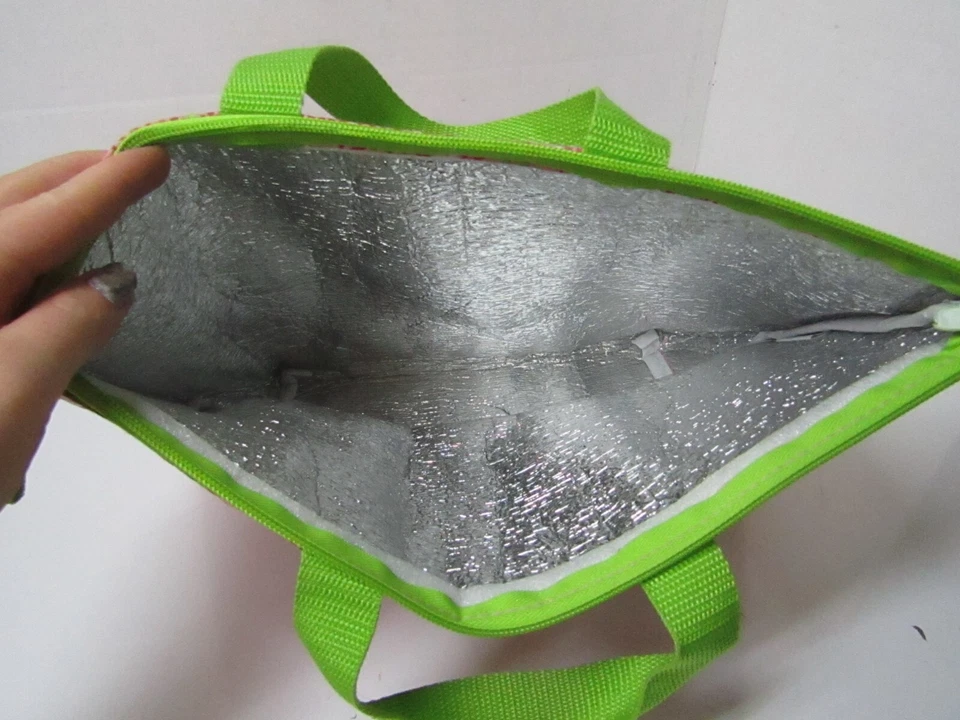 TREINTA Y UN TOTE Térmico Almuerzo Rosa Verde Lunares Personalizado D Bordado Foto 4 de 4