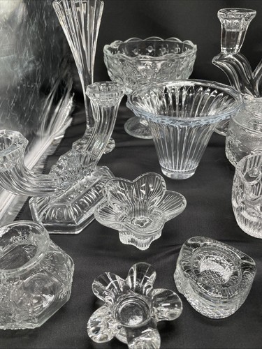 Konvolut Kerzenständer,Dosen Aus Kristall,Glass Sammlung 30 Teilen Kerzen#2 W3 - Bild 3 von 24