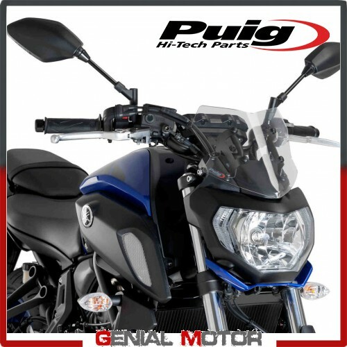 PARE-BRISE PUIG TRANSPARENT 9666W YAMAHA MT-07 700 2018 / 2019 - Photo 1/2