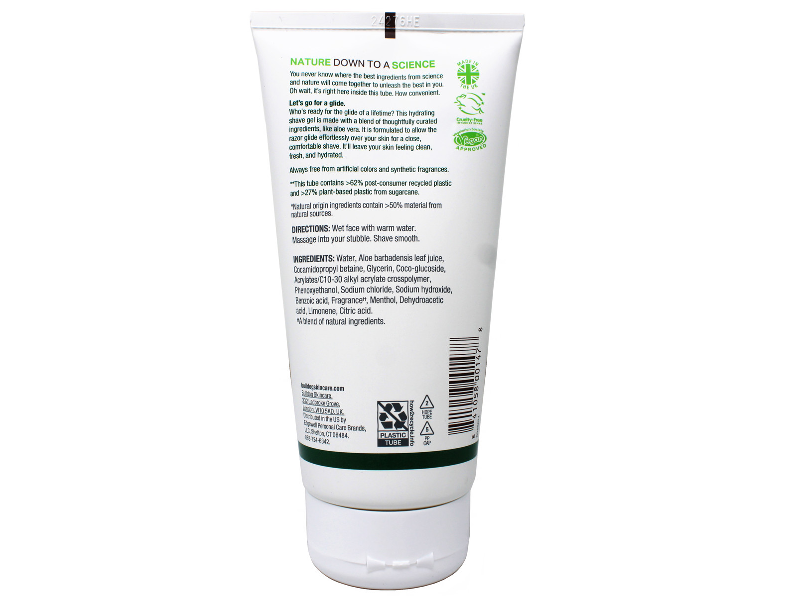 Bulldog Mens Skincare and Grooming Original Shave Gel, 5.9 Ounce - 5 Pack