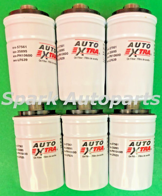 Case of 6 Engine Oil Filter AUTO EXTRA 618-57561 For AUDI, VOLKSWAGEN, PH10600
