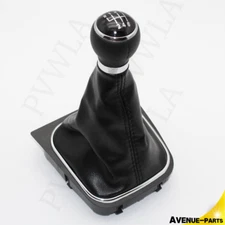 6 Speed Manul Gear Shift Knob with Boot For VW Jetta GLI MK5 MK6 2005-2014