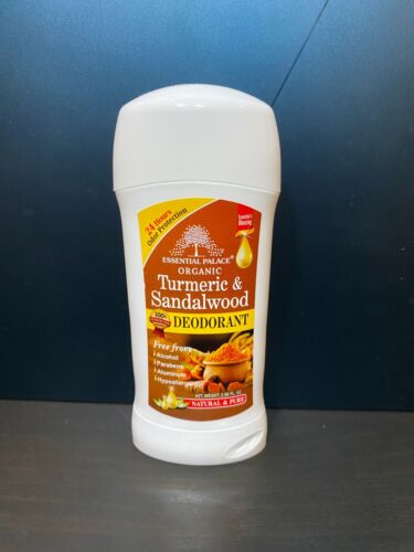 Essential Palace Organic Turmeric and Sandalwood Deodorant, 24 Hour Protection