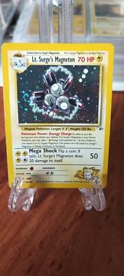 Lt. Surge's Magneton 8/132 Pokémon Karte - Gym Heroes - Holo - TCG ~ Rare