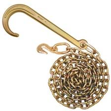 G70 Tow Chain - 15 J Hook Grab Hook - 6 - 4700 Lbs Swl