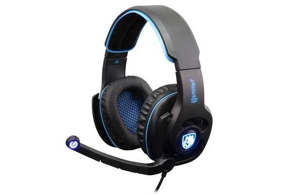 SADES SA923 HAMMER 7.1 channel PC Gaming Headset Headphones Noise Cancel Mic USB - Image 2 of 4