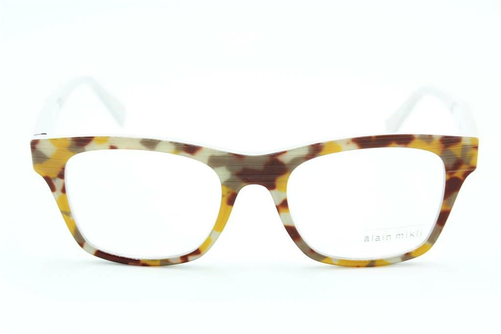 NEW ALAIN MIKLI A 01347 B0BV HAVANA GREY AUTHENTIC EYEGLASSES