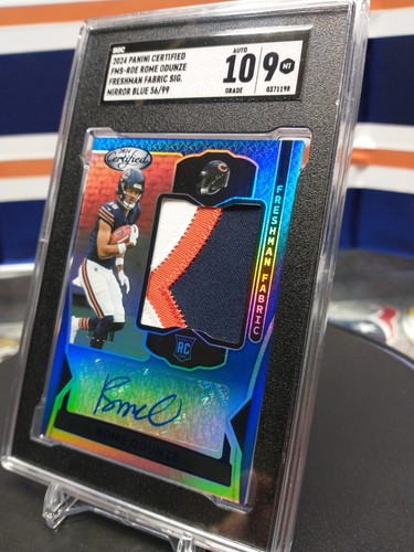 2024 Certified Freshman Fabric Rome Odunze Blue /99 Rookie Patch RPA RC 3 color - Picture 5 of 7