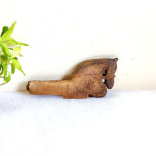 Vintage Main Cheval Forme en Bois Porte Panneau Héritage Décoratifs Hélices W425