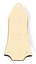 Truss Rod Cover Bell Gloss Ivory Cream Flat Edge 081196IV