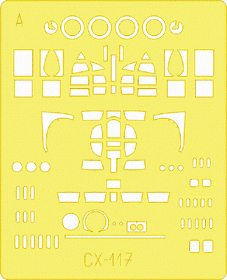 Eduard 1/72 Scale Masks for Lancaster B Mk.I/III by Hasegawa - CX117 Eduard 1/72 Scale Masks for Lancaster B Mk.I/III by Hasegawa - CX117