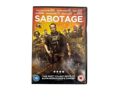 Sabotage DVD (2014) Arnold Schwarzenegger, Ayer (DIR) Brand New & Sealed (N18)