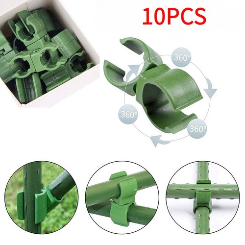 10X Clips für Pflanzstab Rankhilfe Stabverbinder Pflanzenclips Pflanzenbinder