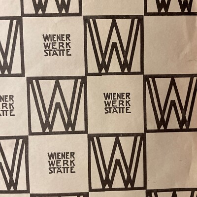 Authentic Wiener Werkstätte Werkstatte Unused Woodblock Print Paper Jugendstil Authentic Wiener Werkstätte Werkstatte Unused Woodblock Print Paper Jugendstil