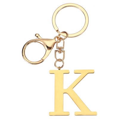 Initial Letter Key Chain Letter A-Z Keychain Initials Keyring