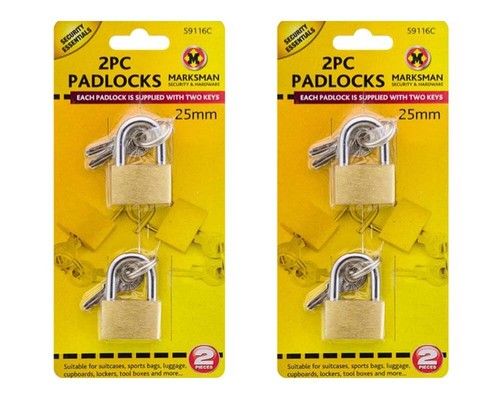 2/4/6/8/10 Pcs 20mm Mini Padlock Small Sport Bag Suitcase Luggage Brass Lock Key - Picture 11 of 14