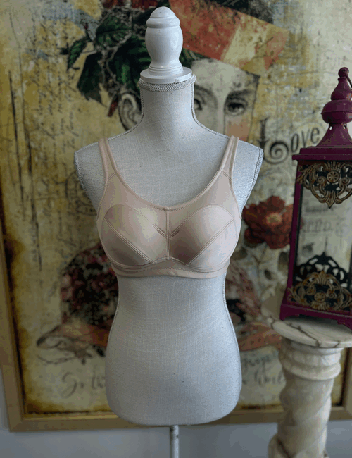 Breezies Full Coverage Unlined Underwire Support Bra 34C Nude Beige New