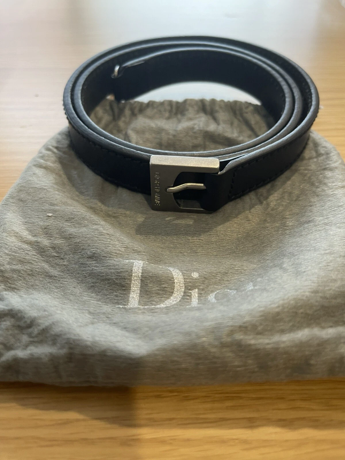 2005 Dior Homme leather skinny belt by hedi slimane
