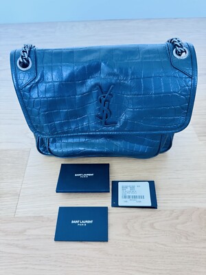 SAINT LAURENT ネイビー ハンドバッグ サンローラン SAINT LAURENT ハンドバッグ ショルダーバッグ カバス