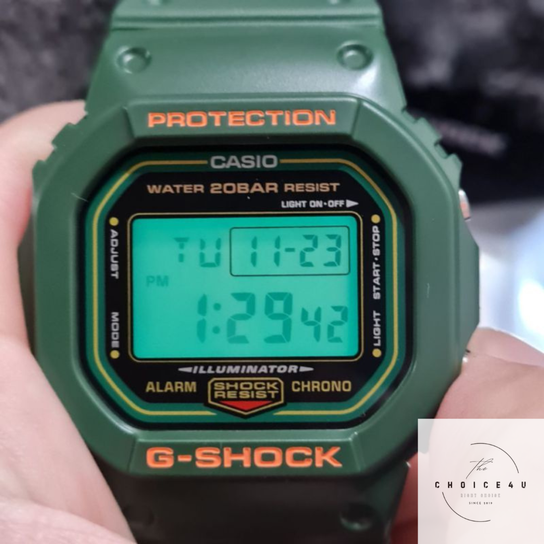 Casio G Shock DW-5600RB-3 Men's Digital GREEN Resin Strap Casio G Shock DW-5600RB-3 Men's Digital GREEN Resin Strap