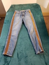 7 for all mankind Jeans Womens Sz 27 Stretch Blue Pants Ladies High Rise Skinny