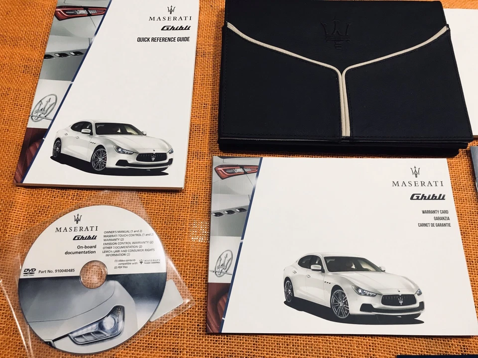 Maserati Ghibli 2015 base manual del propietario SQ4 S Q4 (SRVCE BK) juego completo (nuevo Foto 2 de 4