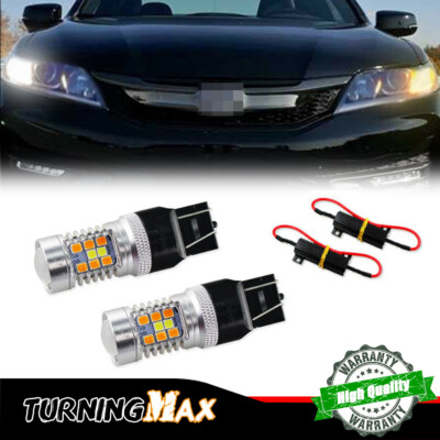 Switchback 28-SMD LED Kit For 2016-2017 Honda Accord As Turn Signal Lights&DRL E - Foto 2