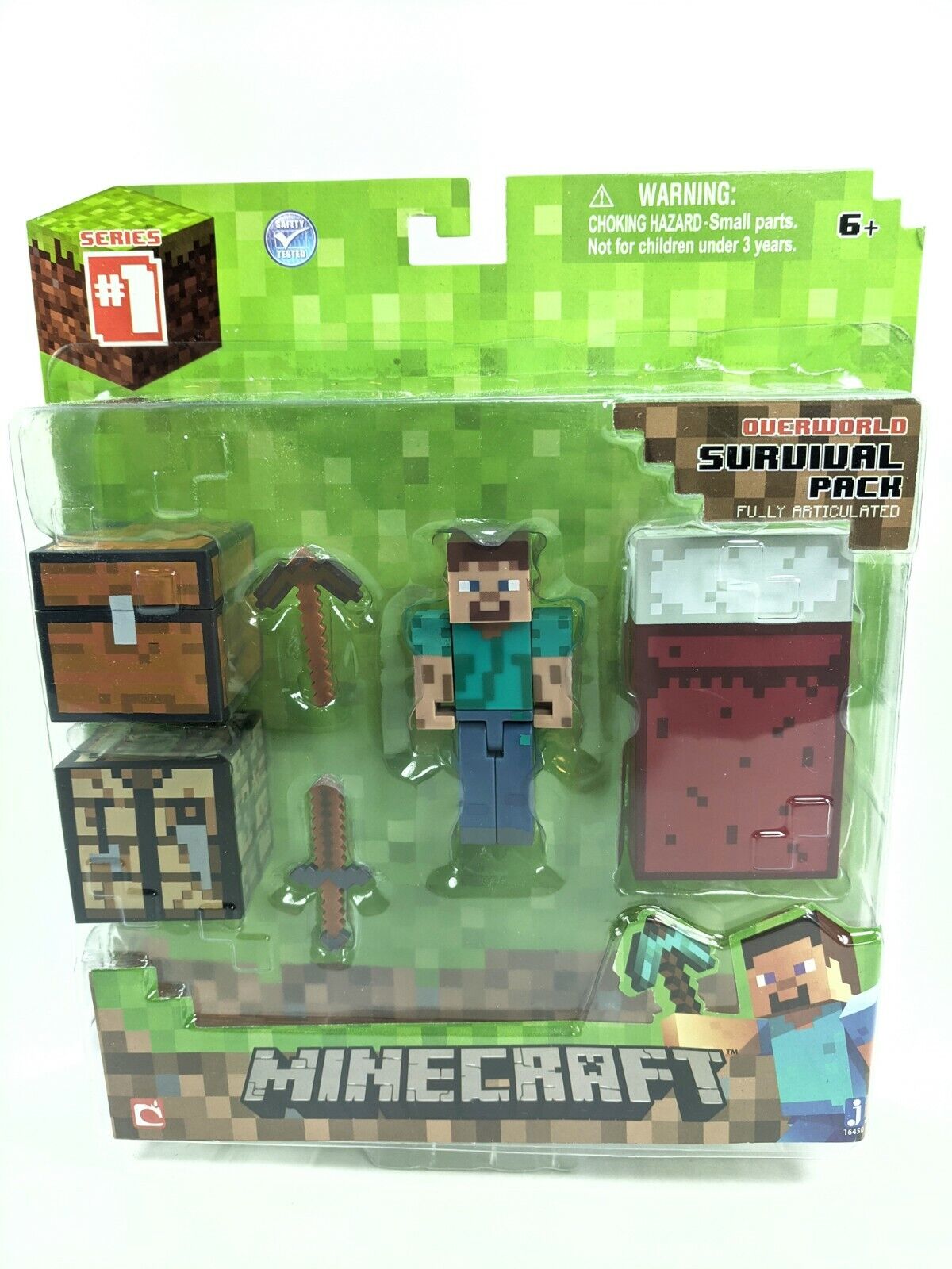 Minecraft Steve Papercraft Single Piece Jazwares - ToyWiz