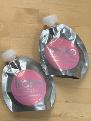 Lot of 2 - BUBBLE GUM PINK PASTEL | Semi-Permanent Hair Color | 4oz | IROIRO