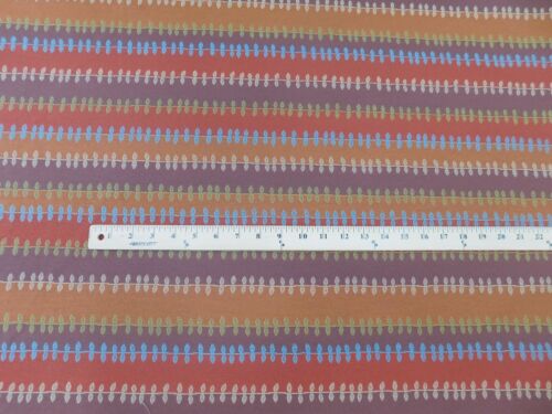 Crypton® Architex Bittersweet Petal Modern paprika and blue Upholstery Fabric - Picture 2 of 2