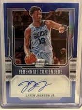 2023-24 Panini Contenders Optic Perennial Auto Jaren Jackson Jr Blue Prizm /75