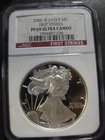 2006 Silver Eagle $1 Dollar Coin First Strikes - NGC MS 69