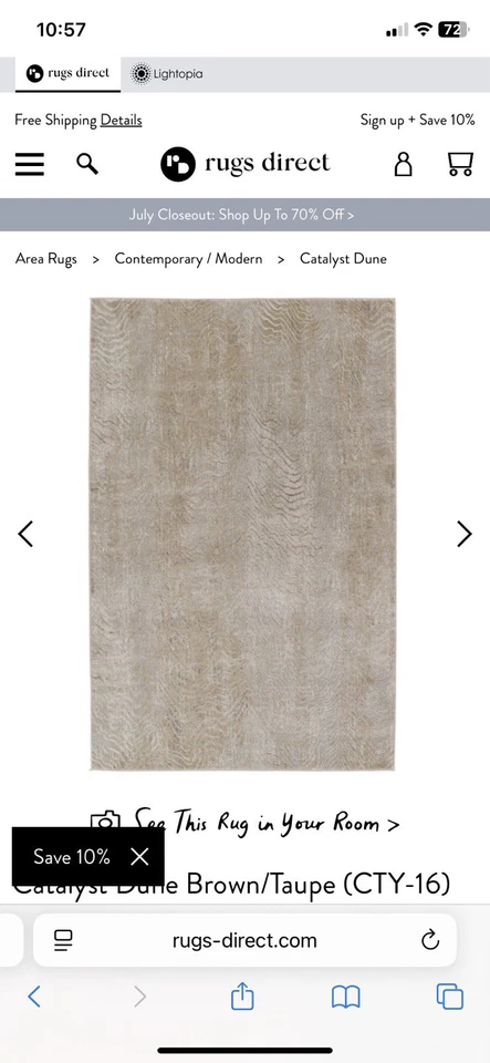 Alfombra Janipur 6’7x9’6 Precioso Patrón Antílope - ESTILO CATALIZADOR - Tostado Foto 4 de 4